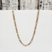 20" 14K TriColor Diamond Cut Figaro Link Necklace