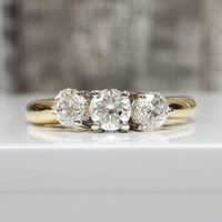 18K 3-Diamond Ring