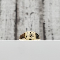 14K Scorpion Design Ring w/ CZ