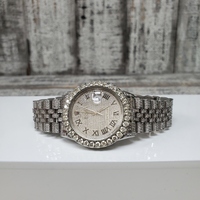 '95 36mm Diamond Bust Down Rolex Watch 16234 *ALL AFTERMARKET DIAMOND PARTS*