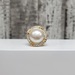 18K Diamond Pearl Ring