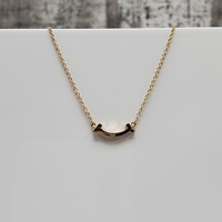 16"/18" 18K $800 Tiffany & Co Smile Mini Pendant Necklace