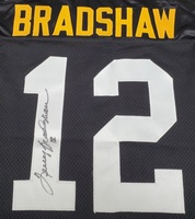 Pittsburgh Steelers Terry Bradshaw Autographed Black Jersey