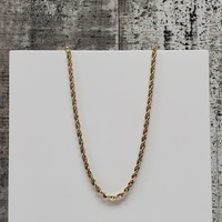 10K Rope Chain Necklace