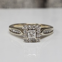 14K Diamond Engagement Ring