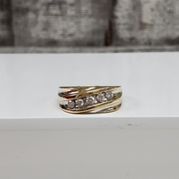 14K Diamond Band Ring