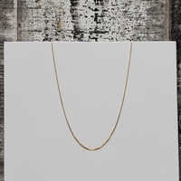 18" 14K Box Link Necklace