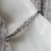 14K Diamond Hinged Bangle Bracelet w/ Safety Chain