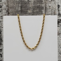 18.5" 14K Solid Rope Chain Necklace