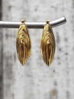 14K Fancy Shaped Hoop Earrings