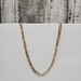 24" 14K Solid Figaro Link Necklace