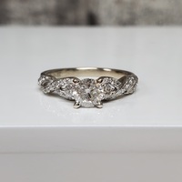 14K Twisted Shank Diamond Ring