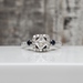 14K Vera Wang Diamond + Sapphire Engagement Ring