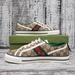 Gucci Canvas Print Shoes Size 40