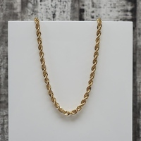 20" 10K Rope Chain Necklace