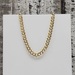 24" 14K Diamond Cut Solid Curb Link Necklace