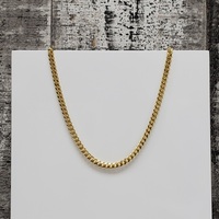 22" 14K Solid Cuban Link Necklace