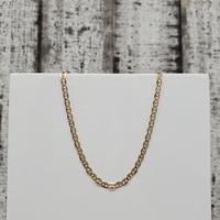 14K Diamond Cut Anchor Link Necklace