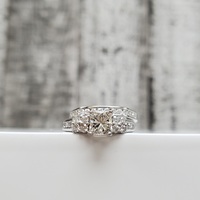 14K Diamond Wedding Set
