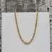  10K Semi Solid Rope Chain Necklace 