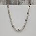 21.25" Silver Fancy Design Curb Link Necklace