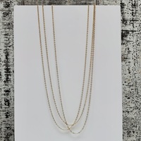 18.25" 14K 3-Strand Chain Necklace