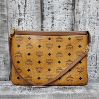 MCM Medium Logo Shoulder Pouch