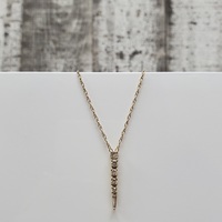 22.5" 14K Chain w/ Diamond Pendant