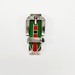 SLV Gucci Garden Green and Red Belt Buckle Design Money Clip