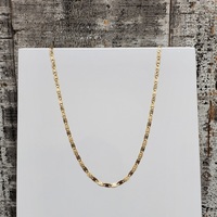 10K Tricolor Valentino Link Necklace