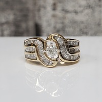 10K Diamond Ring 