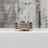 10K Diamond Cluster Ring