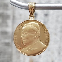 14K Pope John Paul II 1920-2005 Pendant