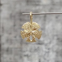 14K Sand Dollar Pendant 