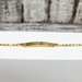 6" 14K Figaro Link ID Bracelet