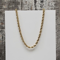 22" 10K Rope Chain Necklace