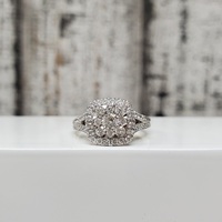 14K Cluster Ring