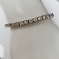 8" 14K 11.25ctw Diamond Tennis Bracelet