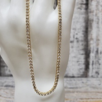 18.25" 14K 7.00ctw Diamond Tennis Necklace
