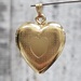 14k Heart Locket Pendant