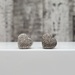 10K Diamond Heart Shaped Stud Earrings