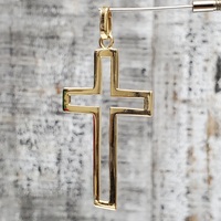 14K Fancy Cross Religious Pendant