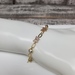 7" 14K Butterfly Paperclip CZ Bracelet