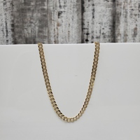 20.25" 14K Diamond Cut Curb Link Necklace