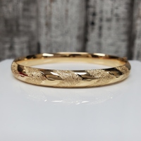 14K Fancy Design Bangle Bracelet