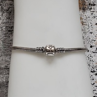 7.75" SLV Pandora Bead Bracelet