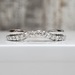 14K Curved Wedding Band Diamond Ring