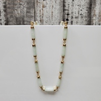 18.25" 14K Jade Gold Necklace