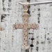 10K Diamond Cross Religious Pendant