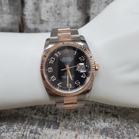 '05/06 36mm Concentric Arabic Dial Oyster Band Datejust Rolex Watch 116231
